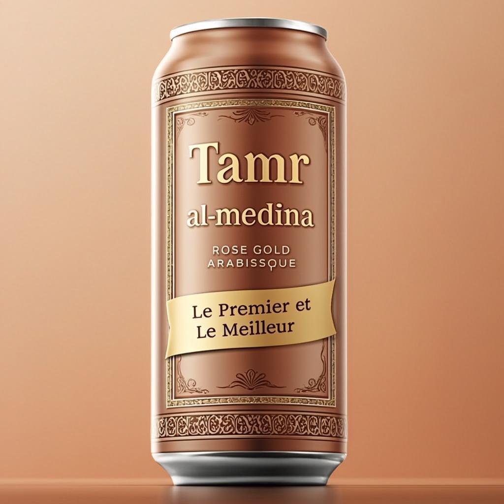 Slim Can Rose Gold Arabesque