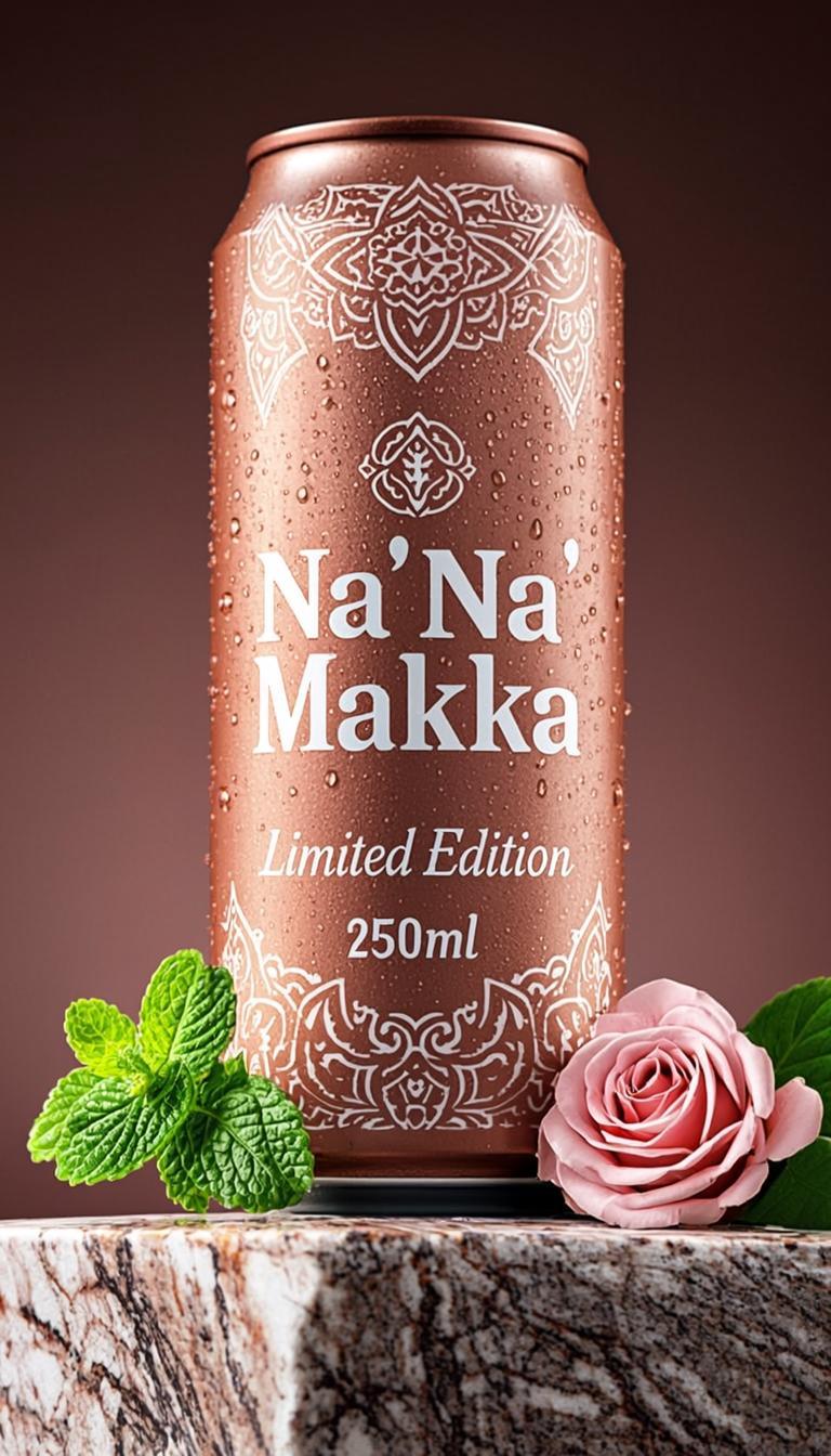 Na'Na' Makka Slim Can Rose Gold Arabesque