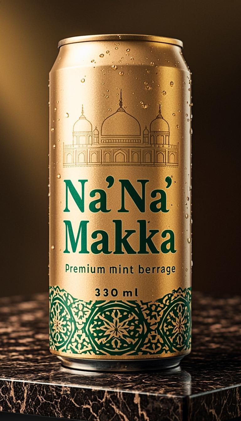 Na'Na' Makka Champagne Gold Mosque Can